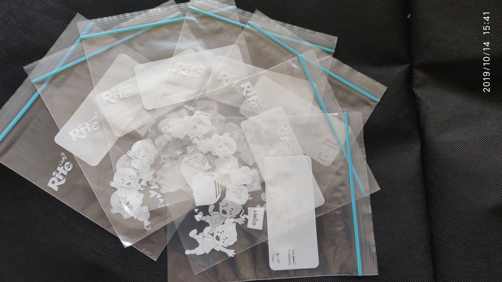 LDPE transparent custom printed zipper plastic bags biodegradable ...